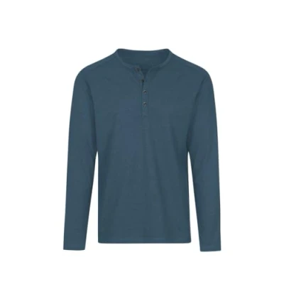 Abbildung von Trigema Herren Langarmshirt mit Knopfleiste