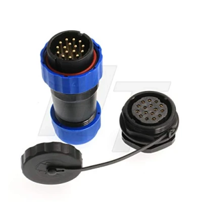 Abbildung von HangTon HE29 Steckdose, wasserdicht, IP68 Stecker, 380 V, 10 A, Audio Video Anschluss (16 polig)