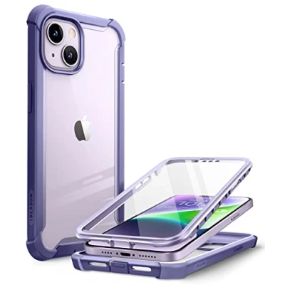 Abbildung von i Blason Ares Designed for iPhone 14 Plus Case 6.7 inch (2022 Release), Dual Layer Rugged Clear Bumper with Built in Screen Protector (Mauve)