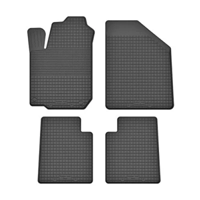 Abbildung von Gummimatten Fußmatten 1.5 cm Rand kompatibel mit KIA Rio I (Bj. 2000 2005) ideal angepasst 4 Teile EIN Set