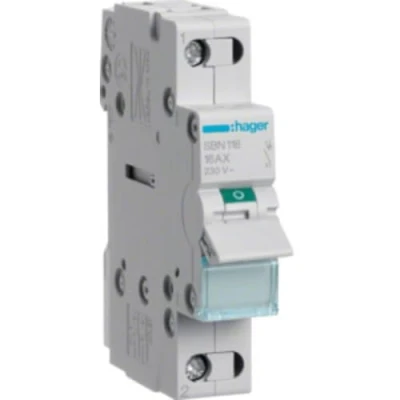 Abbildung von Hager Ausschalter SBN116 1polig 16A, 230 V, Grau