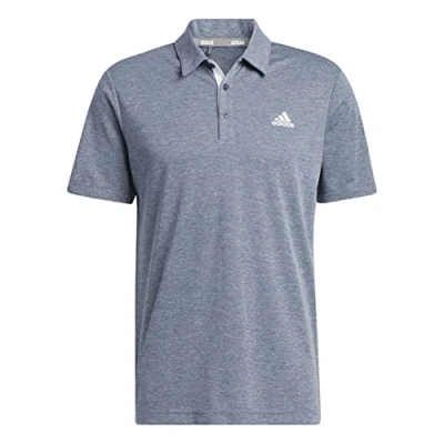 Abbildung von adidas Herren Poloshirt, kurzärmelig, Marineblau, Größe M, marineblau