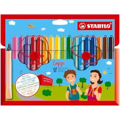 Abbildung von STABILO Filzstift Cappi 1 mm 18er Set