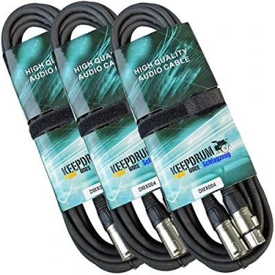Abbildung von keepdrum DMX004 10m 3 pin XLR DMX Kabel Stück