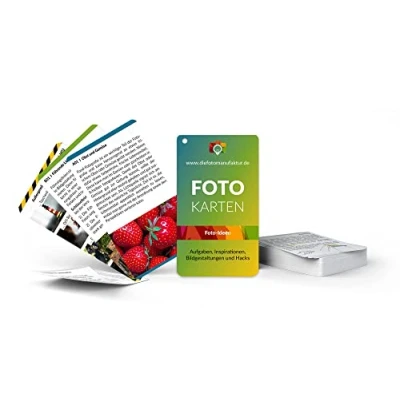 Abbildung von Fotokarten Fotoideen Fotoaufgaben Bildgestaltung Fotohacks &amp; Inspiration für kreative Fotos Aufgaben Spickzettel Fotografie Zubehör Hacks Geeignet Kamera Handy Fotografen ab 10 Jahren
