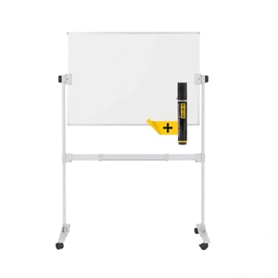 Abbildung von Ayda Drehbares Whiteboard, beidseitige nicht magnetische Oberfläche, Aluminiumstruktur, 1065x750mm