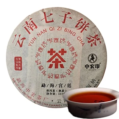 Abbildung von Erstklassiger ursprünglicher Puer Tee 357g (0.787LB) Gesundheitswesen reif Organischer Pu&#039;er Schwarzer Chinesischer Pu er Reifer Puerh Erh gekochter