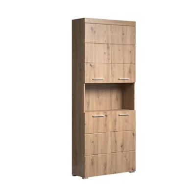 Abbildung von trendteam smart living Hochschrank breit Bad Amanda Aufbaumaß (BxHxT) 73 x 190 31 cm Farbe Asteiche 139310592