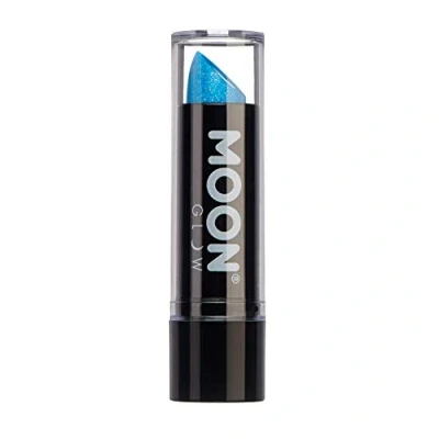Abbildung von Moon Glow Neon UV Glitzer Lippenstift, leuchtender neonfarbener leuchtet unter Strahlung (blau, 5 g (1 Stück))