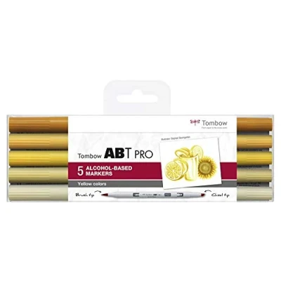 Abbildung von Tombow ABT PRO alcohol based marker set Yellow colours 5pcs