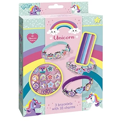 Abbildung von Totum kinder hobbyset Unicorn Bracelets schuifarmbandjes 071551 15x18x2,5cm 3+ (11 20)