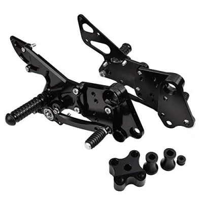 Abbildung von for KTM Duke 390 200 125 2014 2015 2016 2017 2018 2019 RC390 Motorrad Verstellbare Rückensätze Fußrasten Fahrerfußstütze Fußstützenpedal (Schwarz)