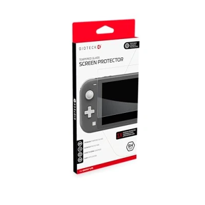Abbildung von Gioteck 9H Sekuritglas Switch Schutz für Nintendo Lite, kratzfest