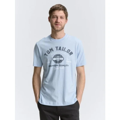 Abbildung von TOM Tailor LOGO TEE Tshirt print, Herren, Größe: 3XL, Light powder blue