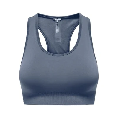 Abbildung von ONLY Play Onpdaisy SEAM BRA Sportbh mit mittlerer Stützkraft, Damen, Größe: Medium, Vintage indigo