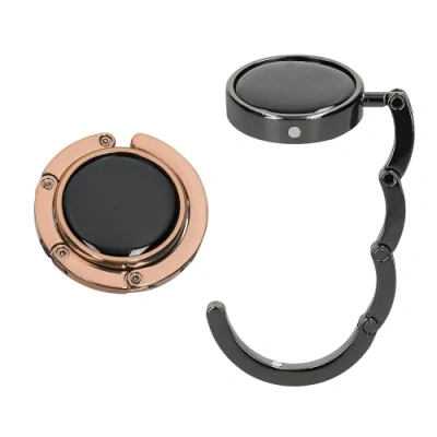 Abbildung von kwmobile Garderobenschrank Tisch Handtaschenhalter Haken 2x Faltbare Antirutsch (1 St) SMART: Mit dem Aufhänger Set musst Du Deine Handtasche in Restaurant