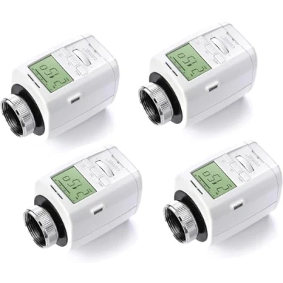 Abbildung von Eurotronic Comet Plus 4er Set 700151, Heizkörperthermostat (individuell programmierbares Heizungsthermostat, Heizkosten sparen, Thermostat Heizung, Bundle), Farbe: Weiß