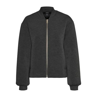Abbildung von Vero Moda Vmkaren Bomberjacke, Damen, Größe: Medium, Dark grey melange