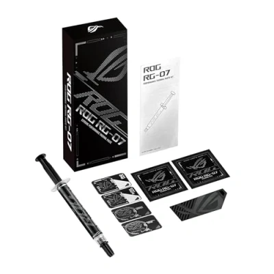 Abbildung von ASUS ROG RG 07 Performance Wärmeleitpaste Kit (3g, hohe Wärmeleitfähigkeit, langlebige Formel, inklusive Werkzeug zum Auftragen, Schablonen, Reinigungstücher)