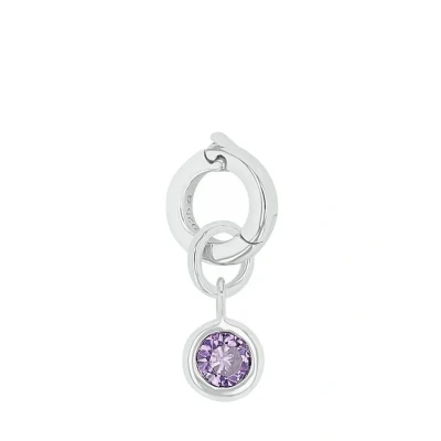 Abbildung von Amor Charm 925 Sterling Silber Damen Charms, mit Zirkonia synth., 1,5 cm, Silber, Januar, Kommt in Schmuck Geschenk Box, 2038533