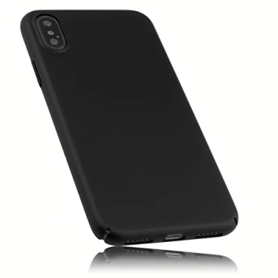 Abbildung von mumbi Hülle kompatibel mit iPhone 7 / 8 Handy Case Handyhülle double GRIP, schwarz