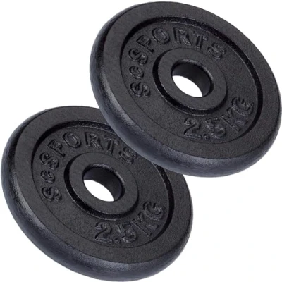 Abbildung von ScSPORTS® Hantelscheiben Set Ø 30mm Gusseisen Gewichtsscheiben Gewichte Fitness