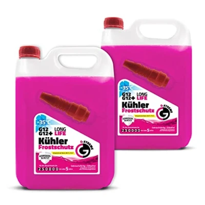 Abbildung von Hochwertige Autochemikalien Kühlerfrostschutz G12 / G12+ Kühlflüssigkeit 5 Jahre bis 35C Gebrauchsfertig Kühlmittel Auto 2 x 5L