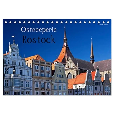 Abbildung von Ostseeperle Rostock (Tischkalender 2025 DIN A5 quer), CALVENDO Monatskalender