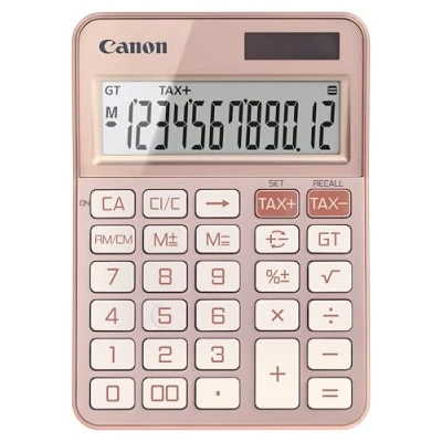 Abbildung von Canon KS 125KB RG, Scientific Calculator, Suitable for School and Business, Dual Power Battery, Tax Calculations Grand Total Function, Large Upright Angled Display