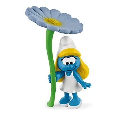 Abbildung von Schleich® Spielfigur Schleich 20828 Schlumpfine mit Blume Smurfs
