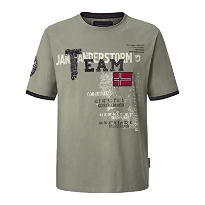 Abbildung von Jan Vanderstorm SÖLVE Tshirt print, Herren, Größe: XXL, Oliv