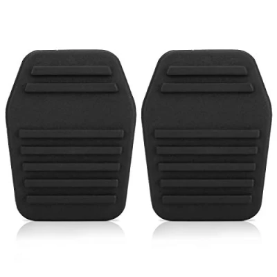 Abbildung von Pedalauflagen Abdeckung, Ein Paar Kupplungspedalauflagen Gummiabdeckung für MK6 MK7 2000 2004