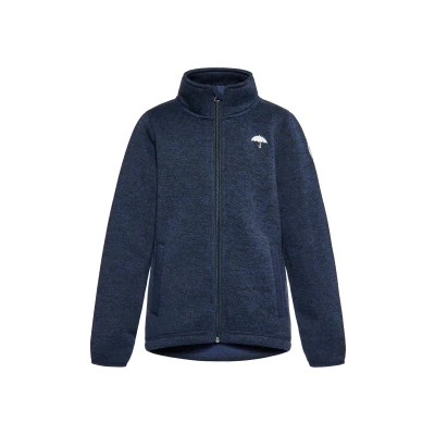 Abbildung von SCHMUDDELWEDDA Strickfleecejacke 98 / Marine Melange 100% recyceltes Polyester