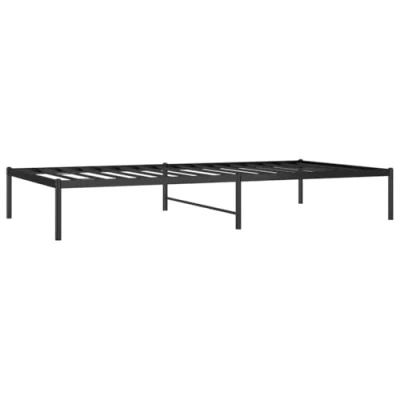Abbildung von vidaXL Bett Bettgestell Schwarz Metall 100 x 200 cm