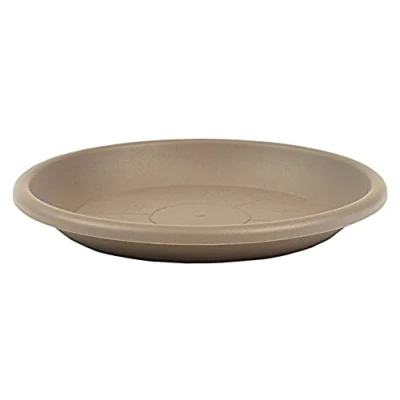 Abbildung von greemotion Blumentopfuntersetzer Taupe Untersetzer Blumen mit 44 cm Durchmesser Höhe 6,1 Pflanzkübel aus Kunststoff Pflanzenuntersetzer rund Pflanzen Untertopf