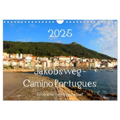 Abbildung von Jakobsweg Camino Portugues (Wandkalender 2025 DIN A4 quer), CALVENDO Monatskalender