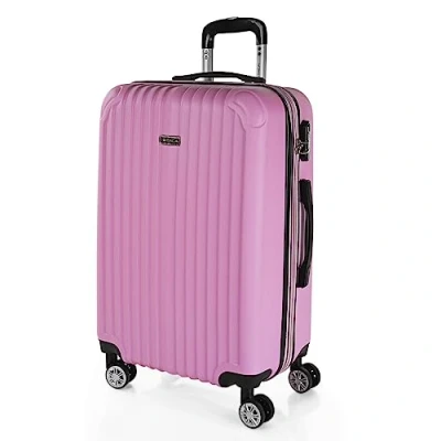 Abbildung von ITACA Koffer Groß 4 Räder Großer Leichte Reisekoffer mit Rollen Groß. für Flugzeuge Hartschale Geprüftem Schloss Trolley T71570, Rosa