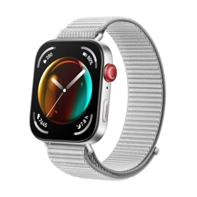 Abbildung von HUAWEI Watch FIT 3, Bluetooth Anrufe, GPS，Smartwatch, Aluminum Case, iOS&amp;Android, 1,82&quot; AMOLED Display, Bis zu 10 Tage Akkulaufzeit, Gesundheits&amp;Fitness Management, Gray Nylon【Amazon Exclusive】
