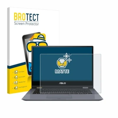 Abbildung von BROTECT Entspiegelungs Schutzfolie für ASUS VivoBook Flip 14 TP412UA Matte Displayschutz Folie, Anti Reflex, Fingerprint