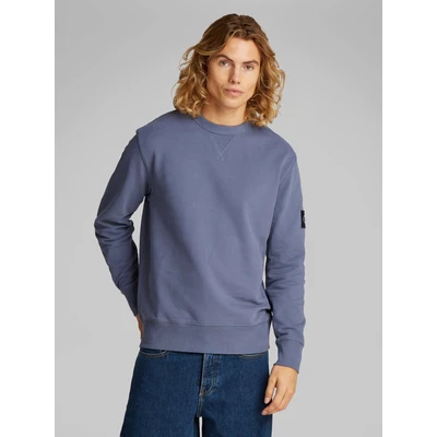 Abbildung von Calvin Klein Jeans Badge CREW NECK Sweatshirt, Herren, Größe: Large, Grisaille