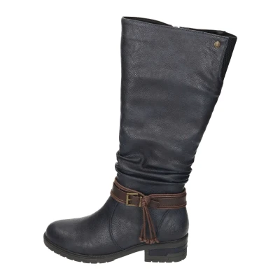 Abbildung von Rieker Plateaustiefel, Damen, Größe: 36, Nightblue schoko Schuhe