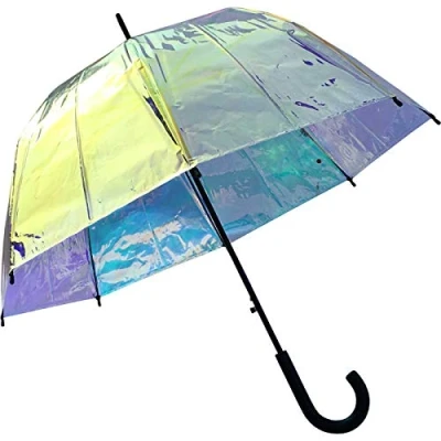 Abbildung von HAPPY RAIN Langregenschirm Glockenschirm Shiny mit Automatik transparent, durchsichtig