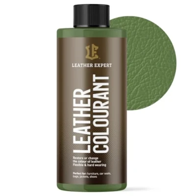 Abbildung von Sehr Deckend Wasser Lederfarbe Grün 500 ml Leather Paint für Natur und ÖkoLeder Dye Ohne Alkohol alle Lederaccessoires Reißt oder Blättert Nicht ab
