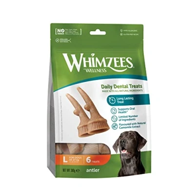 Abbildung von Whimzees Occupy Antler L, 6 stk, 360 g MP (6 pk/ps)