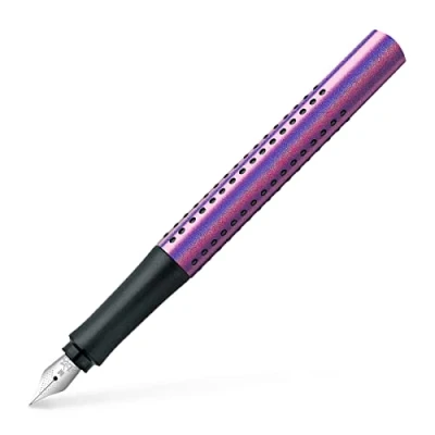 Abbildung von FABER CASTELL 140840 Füller Grip Edition Glam, Federbreite M, violet, 1 Stück