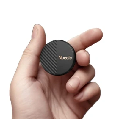 Abbildung von Nutale Mate Schlüsselfinder Mit App 1PCS Schwarz Bluetooth Kompatibel iOS und Android Artikel Locator für AutoSchlüssel Haustier oder Rucksäcke Separatem Batteriefach