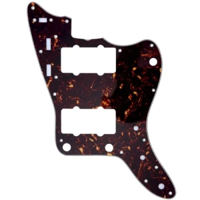 Abbildung von Musiclily Pro 13 Löcher Pickguard Gitarren Schlagbrett für MIJ Fender Japan Jazzmaster,4 lagig Tortoise