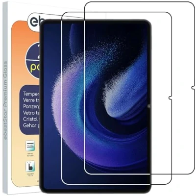 Abbildung von ebestStar {2 Stück) Panzer Schutz Glas für Xiaomi Pad 6 Pro, 3D Displayschutz, 9H gehärte Glas, Abgerundete, Blasenfrei