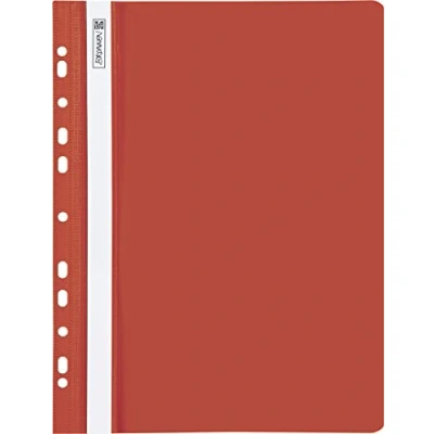 Abbildung von Baier &amp; Schneider Brunnen 102015220 Schnellhefter (A4 gelocht, Office to go, glasklares Deckblatt) rot