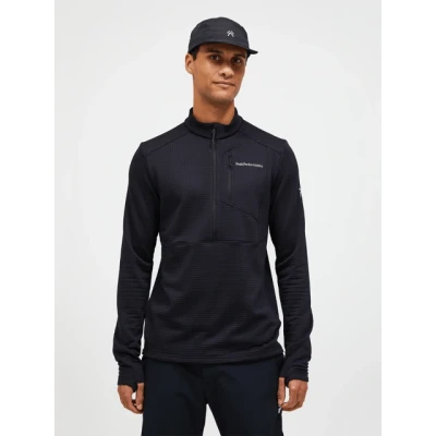 Abbildung von Peak Performance Men Trail Grid Fleece Half Zip Black Größe L